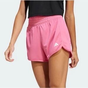 Adidas Women 1X Fusion Pink Pacer Essentials Knit High-Rise Shorts 3” Inseam NWT